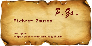 Pichner Zsuzsa névjegykártya